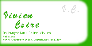 vivien csire business card